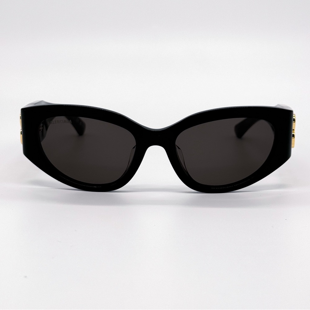 NEW BALENCIAGA OVERSIZED SUNGLASSES BALENCIAGA BB0324SK 002 - Picture 5 of 12